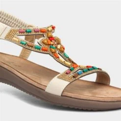 Lunar Mariella Womens Beige Beaded Sandal 10 Lunar Mariella Womens Beige Beaded Sandal -UK Shoe Sales 2024 190079 2 L05.20230704000021