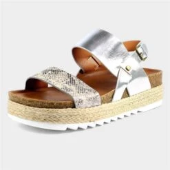 Lunar Nest Womens Metallic Grey Flatform Sandal 6 Lunar Nest Womens Metallic Grey Flatform Sandal -UK Shoe Sales 2024 190144 3 L03.20230126000538