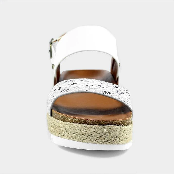 Lunar Nest Womens White Flatform Sandal 3 Lunar Nest Womens White Flatform Sandal