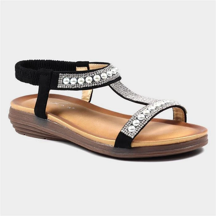 Lunar Tancy Womens Black Pearl Sandal 4 Lunar Tancy Womens Black Pearl Sandal - Image 2