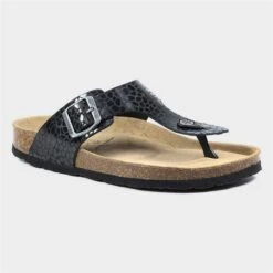 Lazy Dogz Beach Womens Black Leather Sandal 6 Lazy Dogz Beach Womens Black Leather Sandal -UK Shoe Sales 2024 190182 3 L03.20220629000409