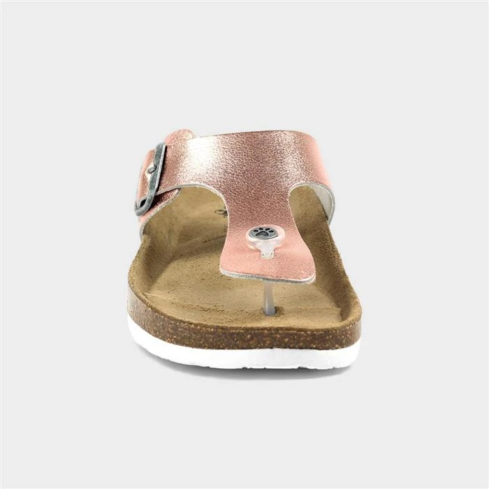 Lazy Dogz Beach Womens Rose Gold Leather Sandal 3 Lazy Dogz Beach Womens Rose Gold Leather Sandal
