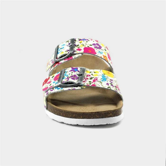 Lazy Dogz Tide Womens Multi Floral Leather Sandal 3 Lazy Dogz Tide Womens Multi Floral Leather Sandal