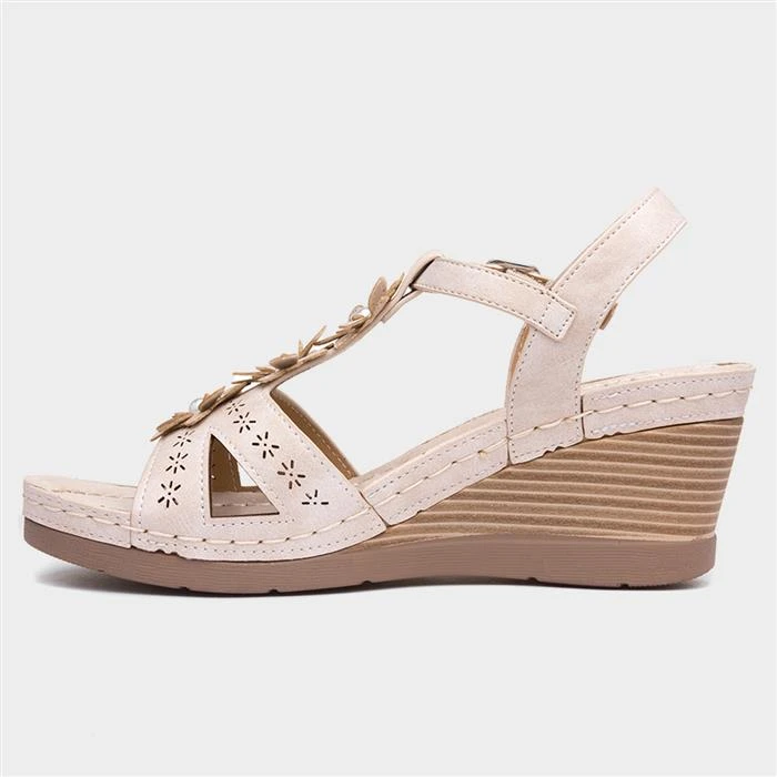 Lilley & Skinner Barbados Womens Beige Sandal 4 Lilley & Skinner Barbados Womens Beige Sandal - Image 2