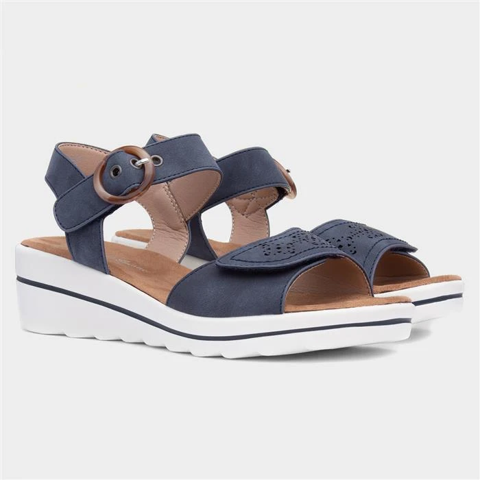 Lilley & Skinner Majorca Womens Navy Sandal 7 Lilley & Skinner Majorca Womens Navy Sandal - Image 5