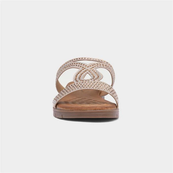 Lunar Chavez Womens Gold Diamante Sandal 3 Lunar Chavez Womens Gold Diamante Sandal