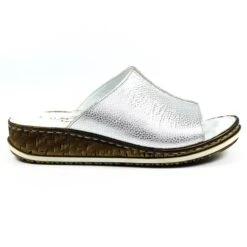 Lunar Magnet Womens Metallic Silver Sandal