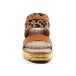 Lunar Saphira Womens Tan Ocelot Print Sandal -UK Shoe Sales 2024 190243 3 L04.20230526000224