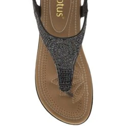 Lotus Orla Womens Black Diamante Toe Post Sandal -UK Shoe Sales 2024 190247 3 L04.20230206000608