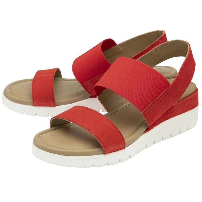 Lotus Cecilla Womens Red Suede Sandal 3 Lotus Cecilla Womens Red Suede Sandal