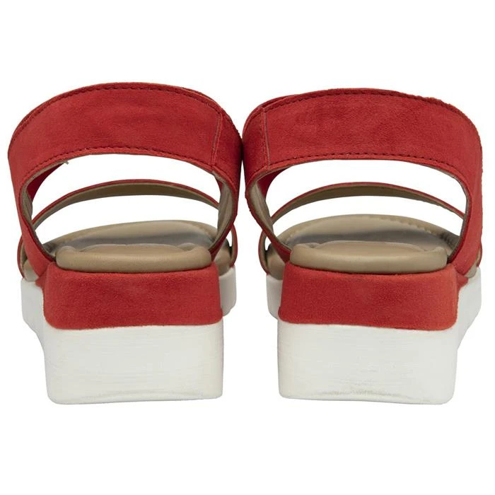 Lotus Cecilla Womens Red Suede Sandal 4 Lotus Cecilla Womens Red Suede Sandal - Image 2