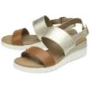 Lotus Madelyn Womens Tan And Gold Wedge Sandal -UK Shoe Sales 2024 190258 3 L02.20230726000204
