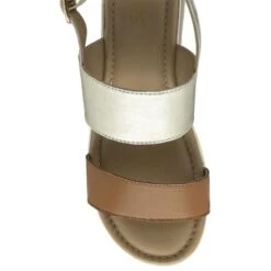 Lotus Madelyn Womens Tan And Gold Wedge Sandal -UK Shoe Sales 2024 190258 3 L04.20230726000204
