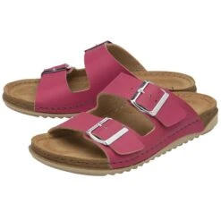 Lotus Cortona Womens Raspberry Pink Buckle Sandal