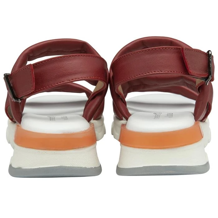 Lotus Fionne Womens Red Leather Strappy Sandal 4 Lotus Fionne Womens Red Leather Strappy Sandal - Image 2