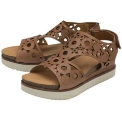 Lotus Melbourne Womens Tan Leather Sandal