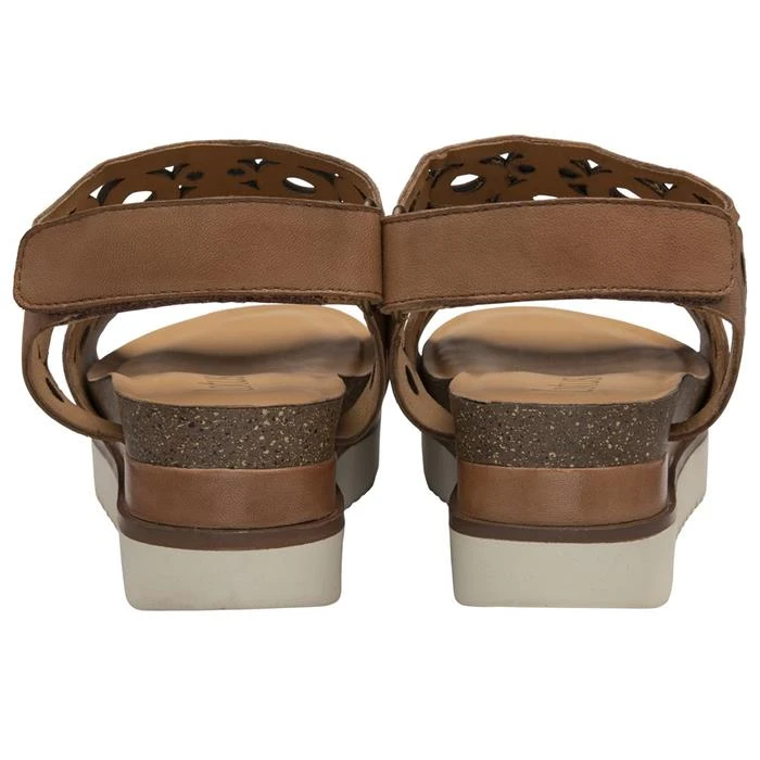 Lotus Melbourne Womens Tan Leather Sandal 4 Lotus Melbourne Womens Tan Leather Sandal - Image 2