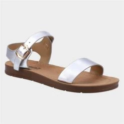 Divaz Geneva Womens Metallic Silver Sandal