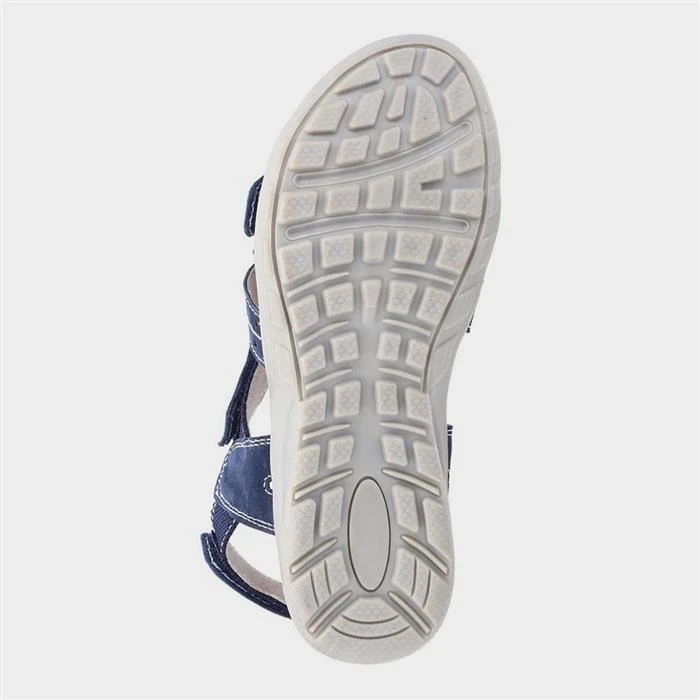 Fleet & Foster Bilbao Womens Navy Leather Sandal 5 Fleet & Foster Bilbao Womens Navy Leather Sandal - Image 3