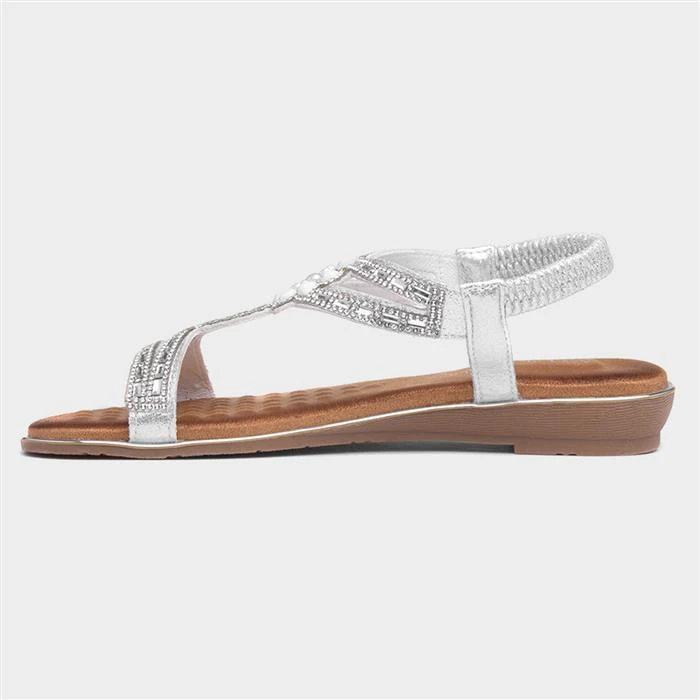 Lilley & Skinner Langkawi Womens Silver Sandal 4 Lilley & Skinner Langkawi Womens Silver Sandal - Image 2