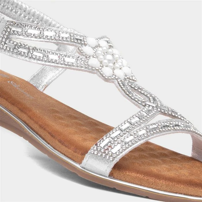 Lilley & Skinner Langkawi Womens Silver Sandal 6 Lilley & Skinner Langkawi Womens Silver Sandal - Image 4