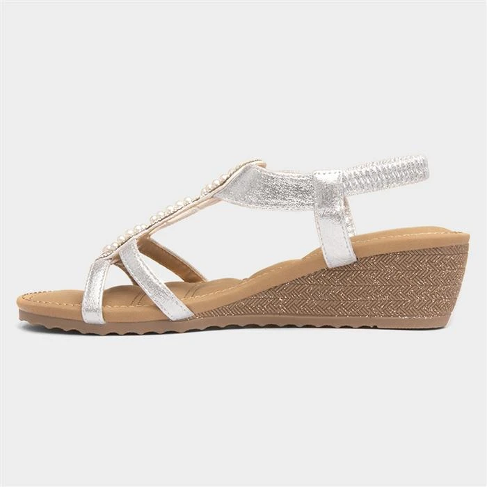 Lilley & Skinner Phuket Womens Silver Sandals 4 Lilley & Skinner Phuket Womens Silver Sandals - Image 2