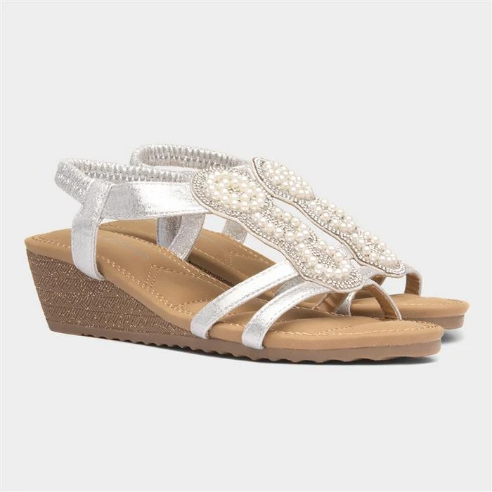Lilley & Skinner Phuket Womens Silver Sandals 7 Lilley & Skinner Phuket Womens Silver Sandals - Image 5