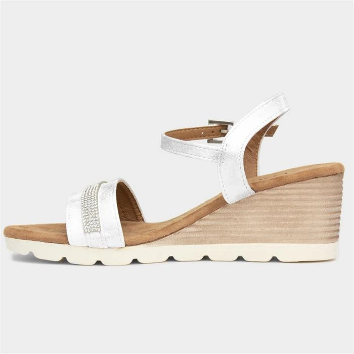 Lotus Panaro Womens Metallic Silver Sandal 4 Lotus Panaro Womens Metallic Silver Sandal - Image 2