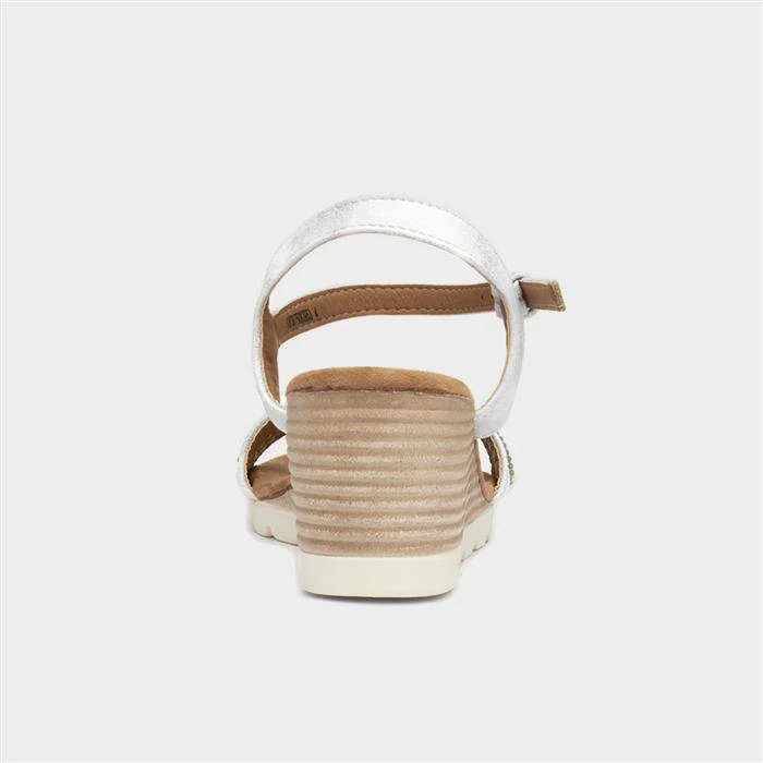 Lotus Panaro Womens Metallic Silver Sandal 5 Lotus Panaro Womens Metallic Silver Sandal - Image 3