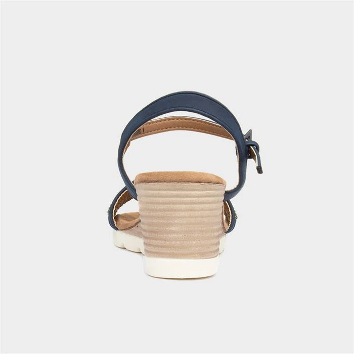 Lotus Panaro Womens Navy Diamante Sandal 5 Lotus Panaro Womens Navy Diamante Sandal - Image 3