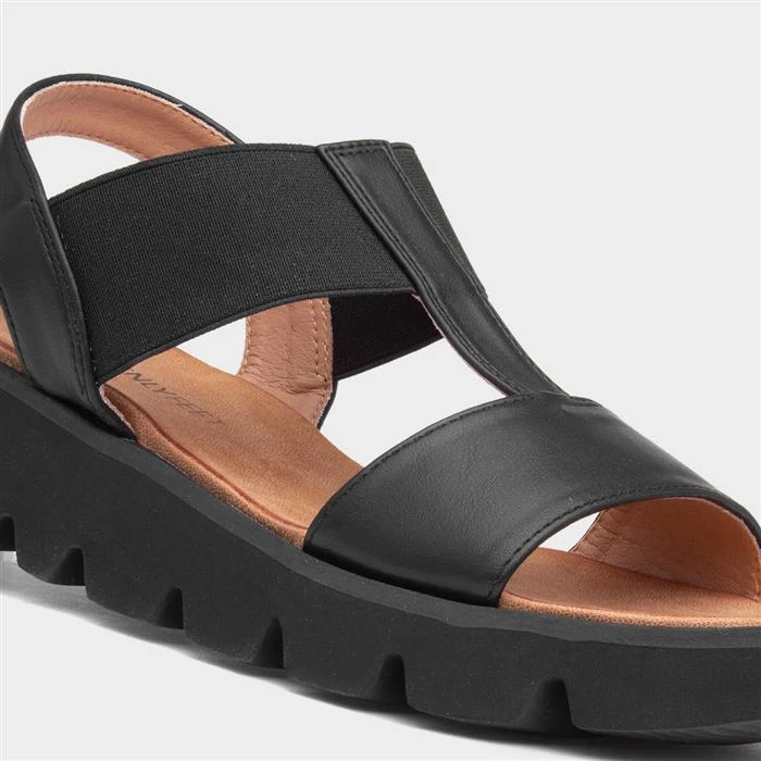 Heavenly Feet Ritz Womens Black Sandal 6 Heavenly Feet Ritz Womens Black Sandal - Image 4