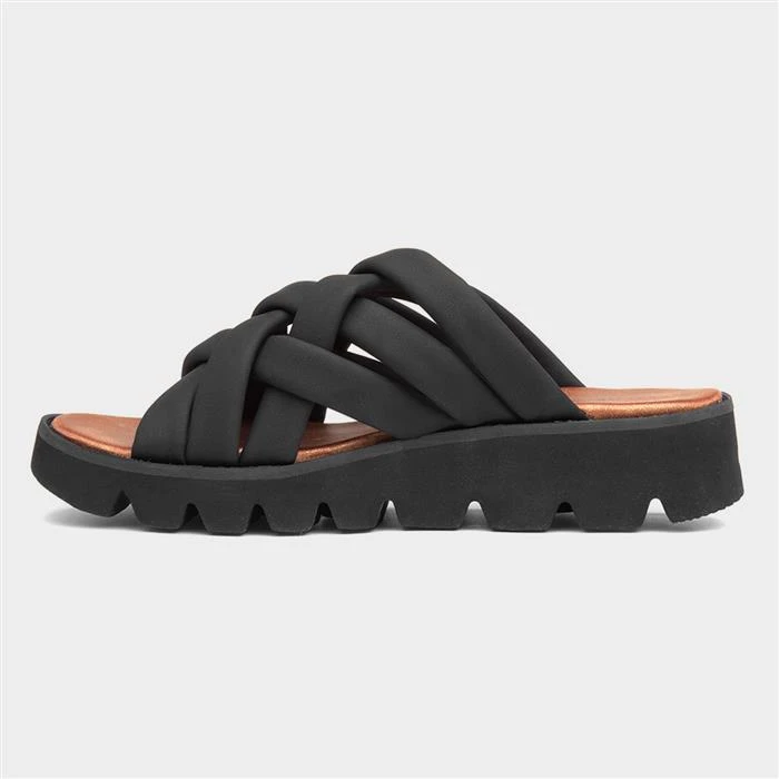 Heavenly Feet Paige Womens Black Sandals 4 Heavenly Feet Paige Womens Black Sandals - Image 2