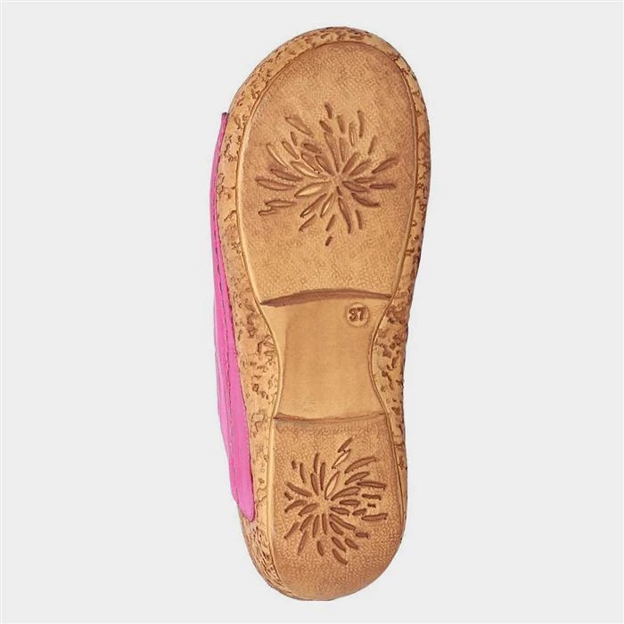 Riva Blackwood Womens Pink Leather Wedged Mule 5 Riva Blackwood Womens Pink Leather Wedged Mule - Image 3