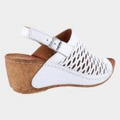 Riva Wrexham Womens White Leather Wedge Sandal 6 Riva Wrexham Womens White Leather Wedge Sandal -UK Shoe Sales 2024 191298 3 L03.20230504000123