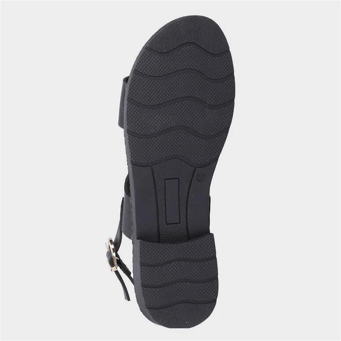 Divaz Mia Womens Black Strappy Sandal 5 Divaz Mia Womens Black Strappy Sandal - Image 3