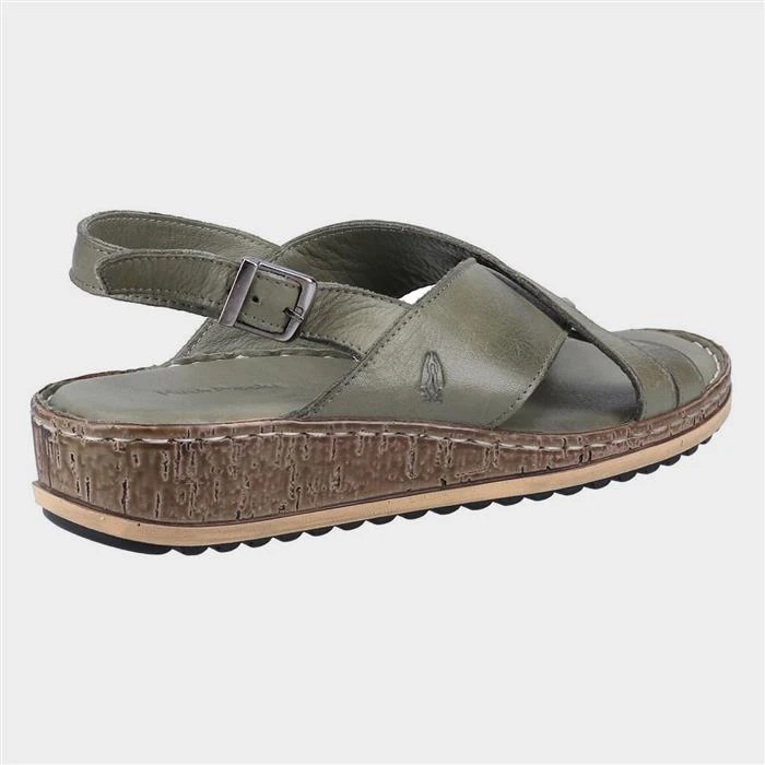 Hush Puppies Elena Womens Green Wedge Sandal 4 Hush Puppies Elena Womens Green Wedge Sandal - Image 2