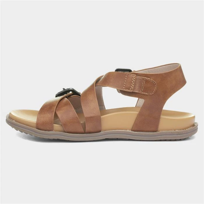 Heavenly Feet Apollo Womens Tan Sandal 4 Heavenly Feet Apollo Womens Tan Sandal - Image 2