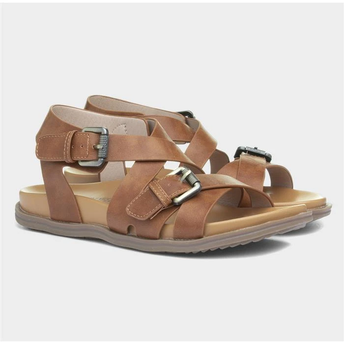 Heavenly Feet Apollo Womens Tan Sandal 7 Heavenly Feet Apollo Womens Tan Sandal - Image 5