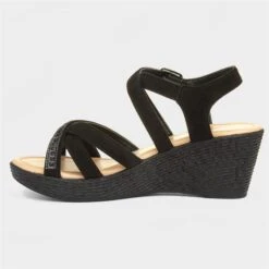 Lilley Womens Black Wedge Strappy Sandal 8 Lilley Womens Black Wedge Strappy Sandal -UK Shoe Sales 2024 192015 2 L03.20230803000046