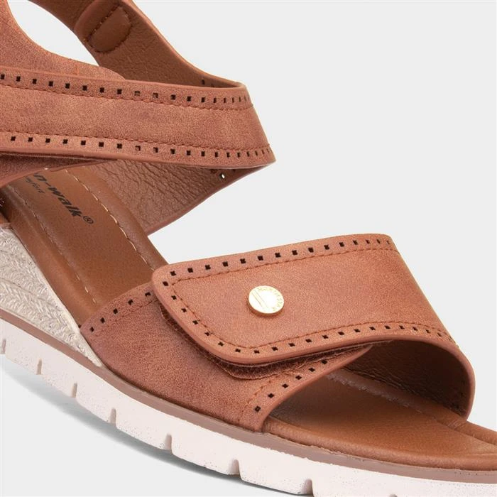 Cushion Walk Mercury Tan Womens Sandal 6 Cushion Walk Mercury Tan Womens Sandal - Image 4