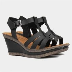 Cushion Walk Neptune Womens Black Wedge Sandal 11 Cushion Walk Neptune Womens Black Wedge Sandal -UK Shoe Sales 2024 192027 2 L06.20230717000220