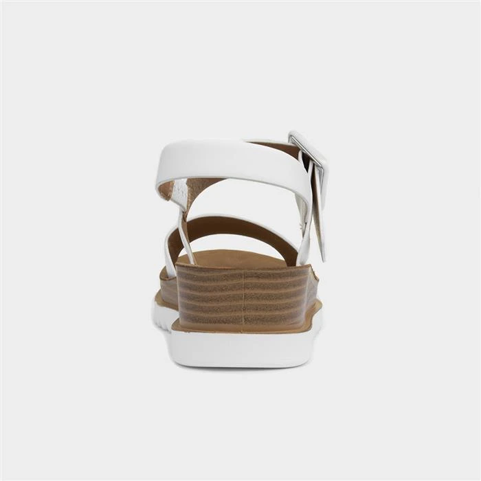 Heavenly Feet Pistachio Womens White Wedge Sandal 5 Heavenly Feet Pistachio Womens White Wedge Sandal - Image 3