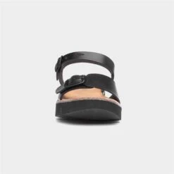 Heavenly Feet Trudy Womens Black Sandal