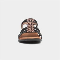 Heavenly Feet Keswick Womens Black Sandals