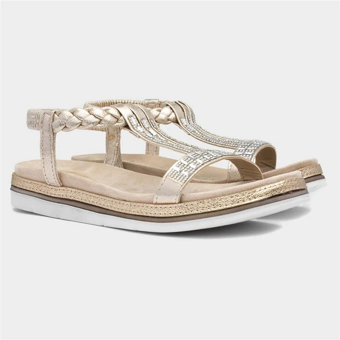 Lilley & Skinner Seychelles Womens Gold Sandal 7 Lilley & Skinner Seychelles Womens Gold Sandal - Image 5
