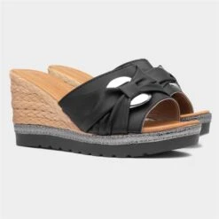 Lilley & Skinner Miami Womens Black Wedged Mule 11 Lilley & Skinner Miami Womens Black Wedged Mule -UK Shoe Sales 2024 192047 2 L06.20230414000114