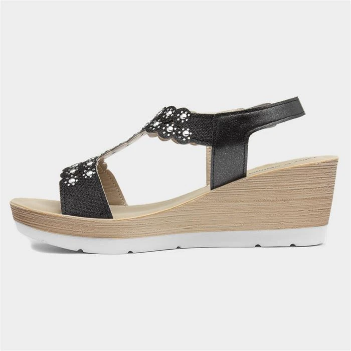 Lilley & Skinner Martinique Womens Black Sandal 4 Lilley & Skinner Martinique Womens Black Sandal - Image 2