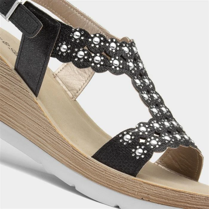 Lilley & Skinner Martinique Womens Black Sandal 6 Lilley & Skinner Martinique Womens Black Sandal - Image 4