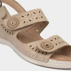 Cushion Walk Meryl Womens Beige Sandal -UK Shoe Sales 2024 193016 2 L05.20230717000222