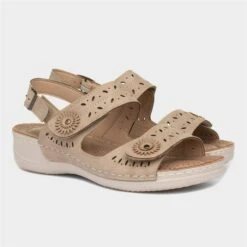 Cushion Walk Meryl Womens Beige Sandal -UK Shoe Sales 2024 193016 2 L06.20230717000222